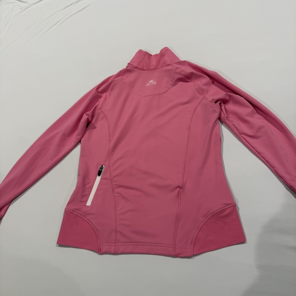 Peter Millar Shirt Womens Element Purple Quarter Zip Pullover Sz M - Picture 7 of 7